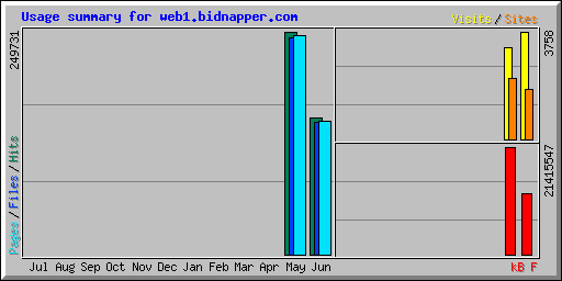 Usage summary for web1.bidnapper.com